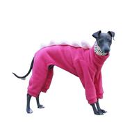 UOSIA Combinaison en Polaire pour Chien Whippet Pyjama Confortable à col roulé avec Motif Dinosaure Manteau d'hiver Chaud pour Chien Italian Greyhound Combinaison intégrale
