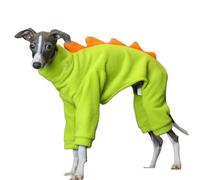 UOSIA Combinaison en Polaire pour Chien Whippet Pyjama Confortable à col roulé avec Motif Dinosaure Manteau d'hiver Chaud pour Chien Italian Greyhound Combinaison intégrale