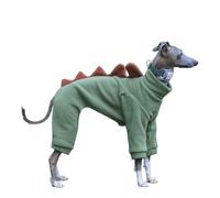 UOSIA Combinaison en Polaire pour Chien Whippet Pyjama Confortable à col roulé avec Motif Dinosaure Manteau d'hiver Chaud pour Chien Italian Greyhound Combinaison intégrale