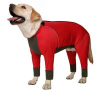 UOSIA Combinaison imperméable pour Chien à col roulé et Fermeture à glissière, Pyjama Extensible pour Chien, Combinaison légère pour Les 4 Pattes, pour Chiens de Grande et Moyenne Taille