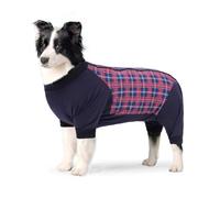 UOSIA Costume de récupération pour Chien, Gilet d'anxiété pour Chien, Chemises postopératoires pour Chien, Body pour Chien mâle avec Fermeture éclair, Pyjama pour Chien de Grande et Moyenne Taille
