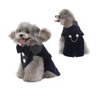 UOSIA Costume de Smoking pour Chien avec nœud Papillon pour Petits et Moyens Chiens, Costume de fête de Mariage, Tenue pour Chiot, Chemise, déguisement, Cosplay, vêtements de Vacances