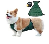 UOSIA Couverture de Ventre de Chien imperméable à Pattes Courtes, Protection de Poitrine pour Chien Femelle/mâle, Veste de Pluie pour Petit Chien, imperméable pour Chiot