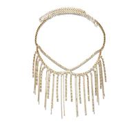 UOSIA Femmes Vintage Rhinestone Face Chains Belly Dance Jewelry Veil Halloween Dance Play Accessories