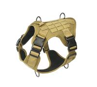 UOSIA Gilet De Chien Réglable en Nylon avec Doublure en Maille, Poignée Et 2 Bagues en D, Système Molle pour Grands Chiens Moyens