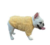 UOSIA Gilet en Polaire pour Bouledogue français Pull en Forme de cœur Pull Chaud pour Chien avec Poignets élastiques Manteau d'hiver pour Chien de Couleur Unie pour Bouledogue français, Teckel
