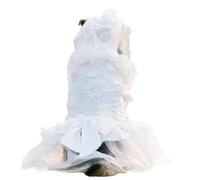 UOSIA Grand Chien Robe De Mariée avec Veille pour Chien d'anniversaire De Tenue d'anniversaire D'été Robes De Chien Minces pour Chiens Moyens Jupe De Chien De Luxe pour La Saint-Valentin, Photo