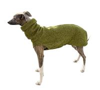 UOSIA Greyhound Chien Gilet Manteau Chaud Pull Couleur Unie Polaire Chiot Pull Sweat Automne Hiver Pet Chemise Col Roulé sans Manches Vêtements pour Whippets
