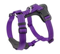 UOSIA Harnais De Chien pour Grands Chiens Gilet Réfléchissant Réglable sans Traction avec Boucles Et 2 Pinces À Laisse Harnais De Chien en Nylon Confortable pour Chiens Moyens, Grands