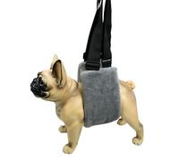 UOSIA Harnais Souple pour Petits Chiens Harnais réglable en Polaire Grise pour Soutenir Les Pattes arrière et faciliter la rééducation des Pattes arrière Faibles