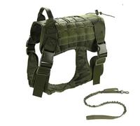 UOSIA Harnais Tactique pour Chien Harnais pour Chien Robuste avec poignée Gilet pour Chien de Service sans Traction Gilet pour Animaux de Compagnie pour Chiens de Taille Moyenne