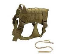 UOSIA Harnais Tactique pour Chien Harnais pour Chien Robuste avec poignée Gilet pour Chien de Service sans Traction Gilet pour Animaux de Compagnie pour Chiens de Taille Moyenne