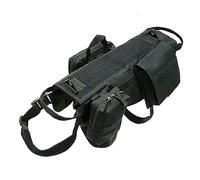 UOSIA Harnais Tactique pour Chiens avec 3 Poches Amovibles - Nylon Durable, Conception Réglable, Système Molle Et Panneau Crochet Personnalisable