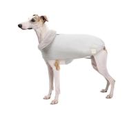 UOSIA Imperméable Chien Manteau d'hiver en Polaire Doublé Imperméable Au Vent Italien Greyhound Whippet Veste avec Sangles Réglables Et Col De Tortue, Vêtements Chauds Et Froids pour Chiens Moyens