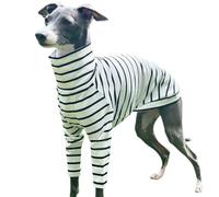 UOSIA Italie Gris Chien Chemise Extensible Chien Coton Chemise Whippet Chiot Pull T - Shirt Doux Et Confortable Animal Pyjama Combinaison pour Les Chiens De Petite Et Moyenne Taille
