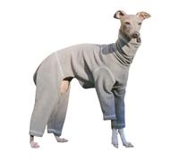 UOSIA Italien lévrier Combinaison vêtements Extensible Chaud col roulé Chien Veste Chemise et Tenue à Quatre Pattes Manches Longues Jumpusuit Chiot à Adulte Hiver Manteau pour Animaux de Compagnie