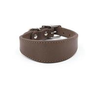 UOSIA Large Collier De Chien en Cuir Véritable pour Greyhound - Boucle Métallique Réglable, Imperméable, Élégant Et Luxueux pour Chiens De Grande Et Moyenne Taille