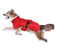 UOSIA Manteau d'hiver Chaud À Col Roulé Doublé en Polaire pour Chien, Combinaison De Neige Réglable Et Imperméable pour Chiot, Veste De Neige avec