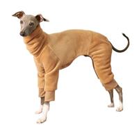 UOSIA Manteau d'hiver en Polaire pour lévriers Italiens, vêtements à col roulé, Combinaison Chaude pour Chien, Tenue Douce, Pyjama Whippet, Pull à Manches Longues pour Chiot