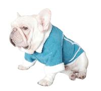 UOSIA Manteau doublé en Polaire pour Chien Manteau d'hiver pour Petits Chiens en Velours côtelé avec Deux Pattes, Fermeture à Boutons-Pression sur Le col, Style Mode