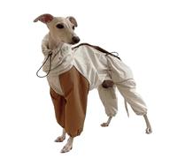 UOSIA Manteau Imperméable pour Chien Greyhound - Combinaison À 4 Pattes À Manches Longues - Doublé en Polaire - Veste d'hiver Épaisse Et Chaude avec