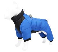 UOSIA Manteau pour Petit Chien, Combinaison d'hiver à Quatre Pattes pour Chien, Veste Polaire Chaude pour Chiot avec Harnais intégré, Veste de Neige pour Tout Le Corps