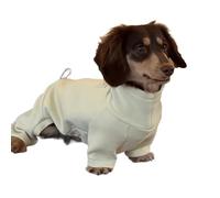 UOSIA Manteaux de Teckel pour Petits et Moyens Chiens, 4 Pattes, Doux et Chaud, Combinaison à col roulé, vêtements pour Animaux de Compagnie, pour Mini Teckel
