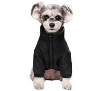 UOSIA Manteaux d'hiver pour Chiens, Veste Chaude à col roulé, Coupe-Vent, Combinaison de Neige pour Chiot avec Fermeture éclair, vêtements à la Mode pour Chiens