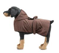 UOSIA Peignoir pour Chien, Serviette de Bain absorbante à Capuche pour Chiots, Chiens et Chats, Peignoir Confortable pour Animaux de Compagnie, séchage Rapide, avec Ceinture et Poche