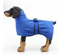 UOSIA Peignoir pour Chien, Serviette de Bain absorbante à Capuche pour Chiots, Chiens et Chats, Peignoir Confortable pour Animaux de Compagnie, séchage Rapide, avec Ceinture et Poche