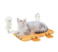 UOSIA Perchoir pour Chat pour fenêtre, Lits Pliables pour Chat avec Motif Mignon, sans Fil, sans perçage, étagère pour Chaton, Grands Chats, Ventouse, siège de fenêtre