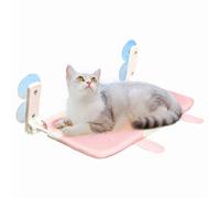 UOSIA Perchoir pour Chat pour fenêtre, Lits Pliables pour Chat avec Motif Mignon, sans Fil, sans perçage, étagère pour Chaton, Grands Chats, Ventouse, siège de fenêtre