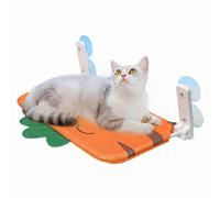 UOSIA Perchoir pour Chat pour fenêtre, Lits Pliables pour Chat avec Motif Mignon, sans Fil, sans perçage, étagère pour Chaton, Grands Chats, Ventouse, siège de fenêtre