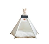 UOSIA Pet Teepee avec Coussin Épais Et Tableau Noir, Tentes Portables De 24 Pouces pour Petits Chiens Ou Chats Maison De Chat Lavable