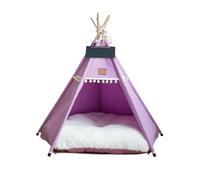 UOSIA Pet Teepee avec Coussin Épais Et Tableau Noir, Tentes Portables De 24 Pouces pour Petits Chiens Ou Chats Maison De Chat Lavable