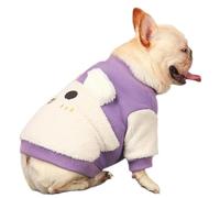 UOSIA Pull en Polaire pour Petit Chien, Fille, garçon, Bouledogue français, Manteau Doux pour Chien, Sweat-Shirt Mignon pour Temps Froid, vêtements pour Animaux de Compagnie
