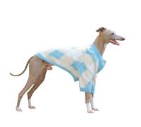 UOSIA Pull lévrier Italien Vêtements Sweat-Shirt Extensible Classique à Carreaux Encolure en V Designer Chien Manteau Chemise et Tenue Combinaison à Manches Longues à Deux Jambes pour