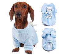 UOSIA Pull pour Chien Teckel, Mignon, Automne Et Hiver, Vêtements pour Animaux De Compagnie, Tenue avec Ours, Deux Jambes, Confortable, Garçon