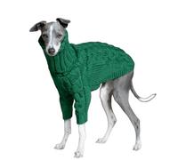 UOSIA Pull pour lévriers Italiens Sweat-Shirt Vert Extensible à col roulé pour lévriers Mode Pull Chaud à Deux Jambes pour Chiens de Taille Moyenne à Grande