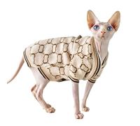 UOSIA Pulls pour Chats sans Poils Sphynx Manteau pour Chat Petit Pull pour Chat Chemise en Tricot pour Chat avec Manches Vêtements de Luxe pour Chat pour Sphynx, Cornish Rex, Devon Rex, Chiot