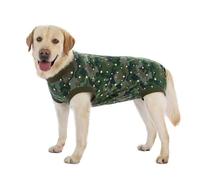 UOSIA Pyjama en Coton pour Grand Chien, Combinaison pour Animaux de Compagnie avec Fermeture éclair, Chemise pour Chien Moyen, 4 Pattes, sans Manches, Combinaison de récupération après Chirurgie