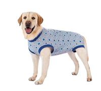 UOSIA Pyjama en Coton pour Grand Chien, Combinaison pour Animaux de Compagnie avec Fermeture éclair, Chemise pour Chien Moyen, 4 Pattes, sans Manches, Combinaison de récupération après Chirurgie