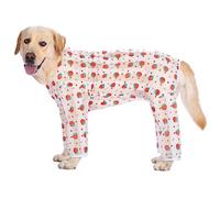 UOSIA Pyjama léger pour Chien, Pyjama d'été, Chemises de Soleil, Doux, Manches Longues, Combinaison Anti-léchage, Body pour Animaux de Compagnie, 4 Pattes