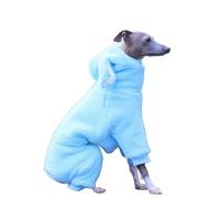 UOSIA Pyjama Mignon pour Lapins et lévriers Couleur Unie Sweat à Capuche et col roulé, Combinaison intégrale en Polaire Chaude vêtements pour Chiens de Type Whippet
