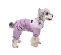 UOSIA Quatre Pattes Manteau De Chien d'hiver Imperméable Au Petite Veste De Chien avec D-Ring Imperméable Plein Corps Veste De Chiot Mode À Bouton Poussé