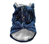 UOSIA Sphynx Chat Tricoté Veste À Capuche Épais Chaleur Polaire Chat Veste À Capuche Bouton Rouge Chats sans Cheveux Confortables Vêtements pour Devon, Cornouille, Petit Chaton