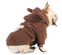 UOSIA Sweat à Capuche pour Chien Bouledogue français, Manteau d'hiver Polaire épais et Chaud pour Chiens par Temps Froid, Costumes Mignons et Doux pour Chiots
