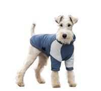 UOSIA Veste matelassée Chaude pour Chiots, Manteau d'hiver imperméable pour Chiens avec Trou pour Laisse, Gilet matelassé Ajustable avec Fermeture éclair pour Animaux de Compagnie