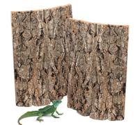 UOSIWYA Lot de 2 arrière en écorce de liège pour Terrarium, Accessoires pour Tortues 30 x 20 cm Pièces en liège Écorce d'arbre Décoration Fond Naturel d'écorce d'arbre pour Reptiles et Oiseaux