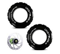 UOSIWYA Lot de 2 disques de frein de vélo Centerlock compatibles avec Shimano, outil Centerlock 44 x 26 x 8 mm, adaptateur de verrouillage central, pour VTT 9/12/15 mm